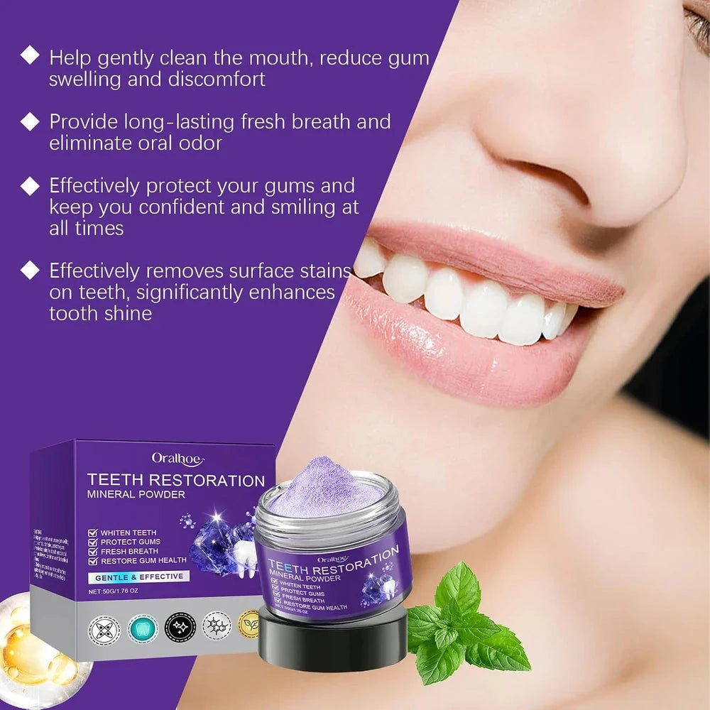 Minty Mineral Teeth Whitening Powder