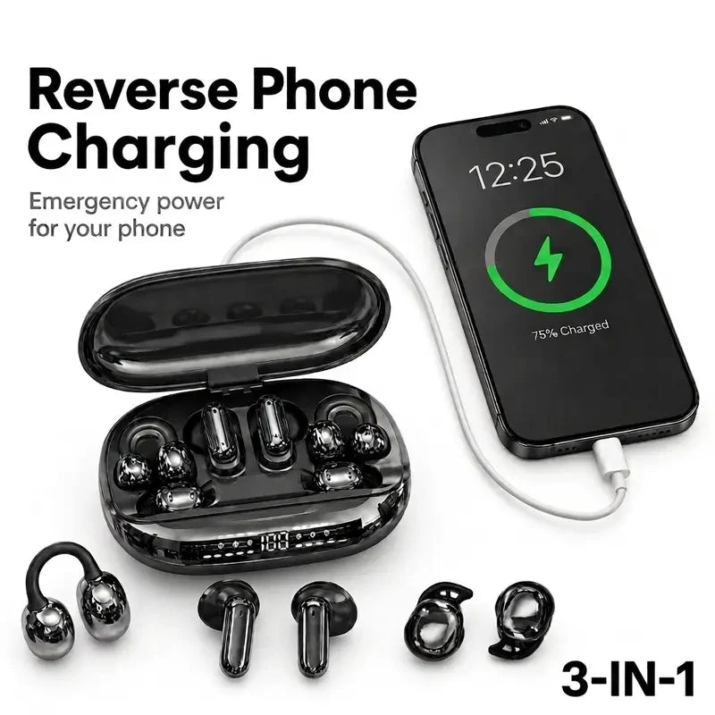 Clip-On Wireless Sport Earbuds