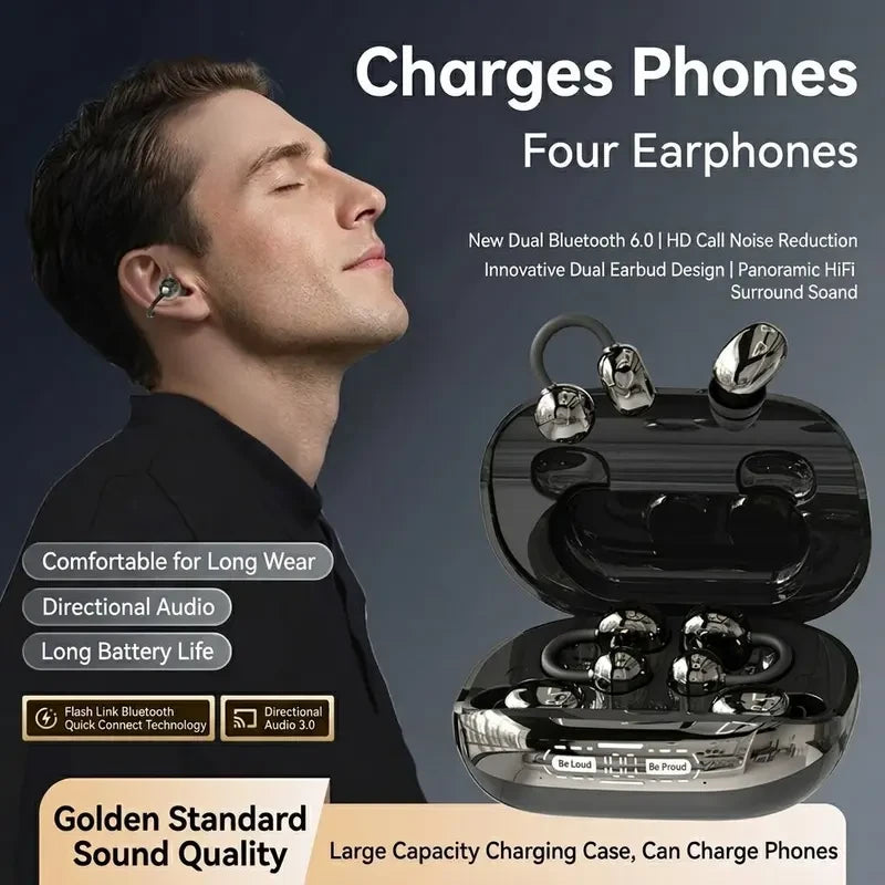 Clip-On Wireless Sport Earbuds