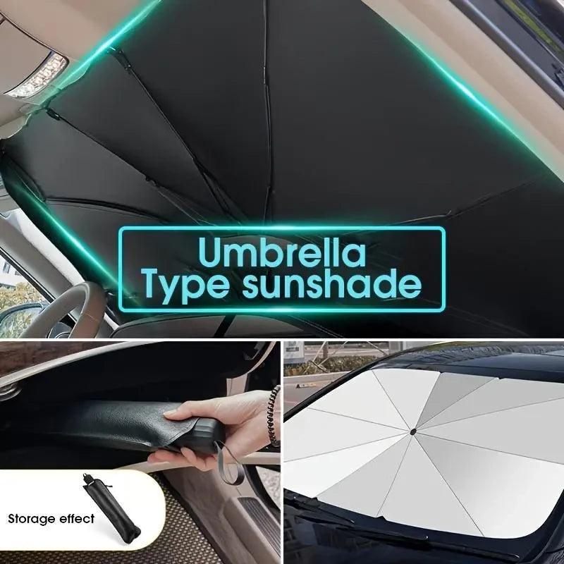 Foldable Windshield Cooling Umbrella