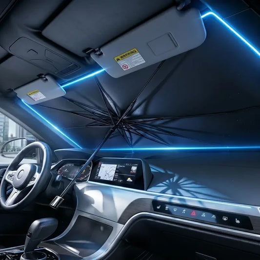 Foldable Windshield Cooling Umbrella