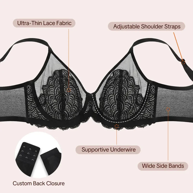 HSIA Lace Minimizer Bra