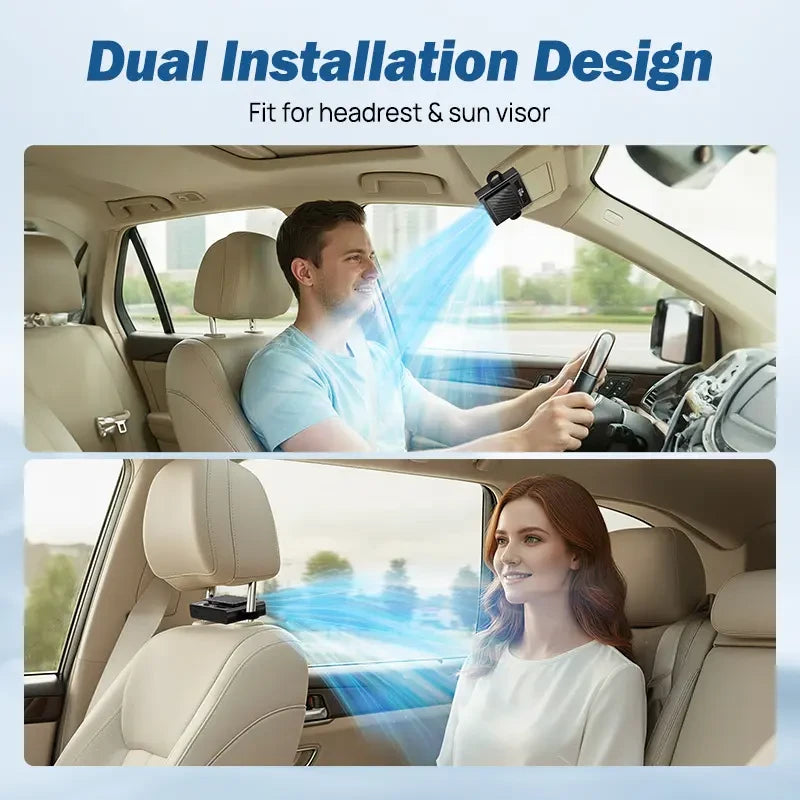 USB Rechargeable Car Seat Fan