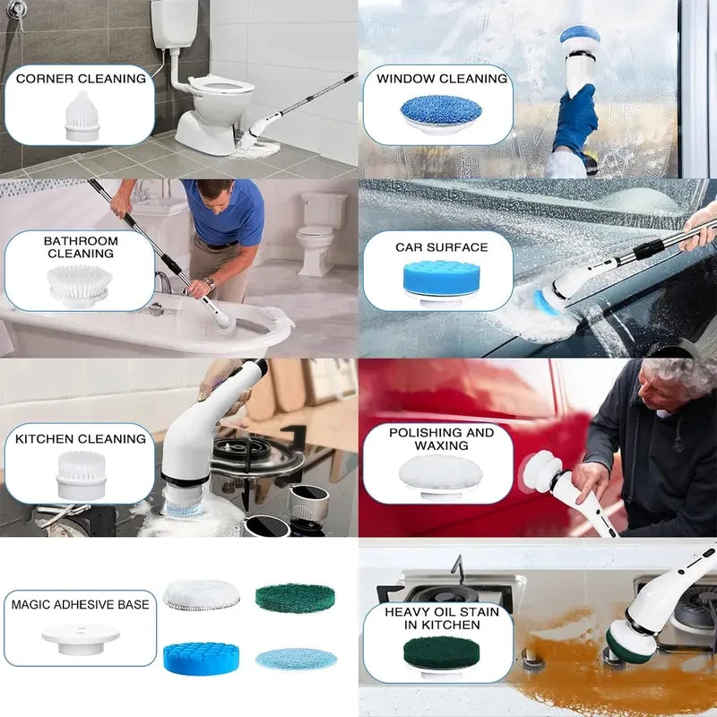 Cordless Electric Spin Scrubber